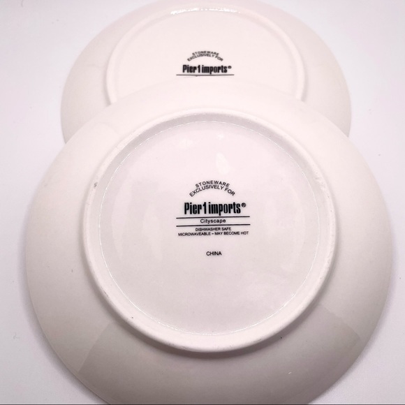 Pier 1 Imports Cityscape 6” Decorative Plates - Set of 2 - Picture 4 of 5